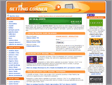 Tablet Screenshot of betting-corner.com